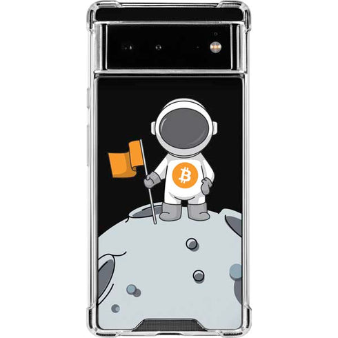 Bitcoin Astronaut Google Pixel 6 Clear Case